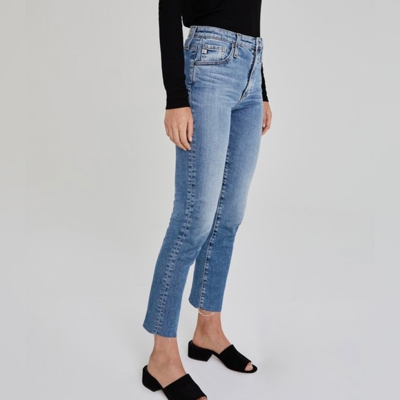AG Isabelle High Rise Straight Crop. Raw Hem. Size 23 - Picture 5 of 13